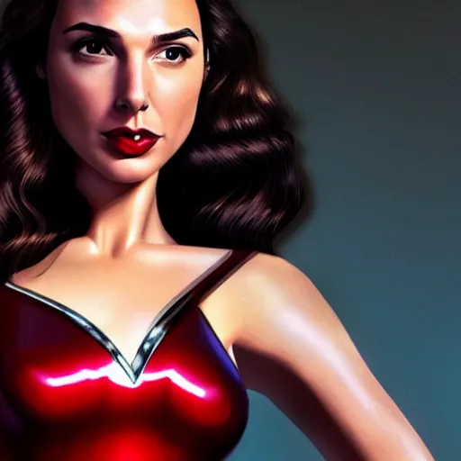 Image similar to gal gadot as jessica rabbit