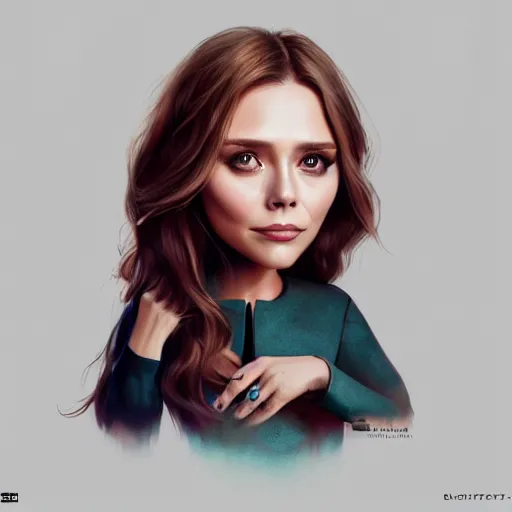 Prompt: elizabeth olsen caricature art, cgsociety contest winner, artstation, artstation chibi, cgsociety chibi, 4 k, 8 k