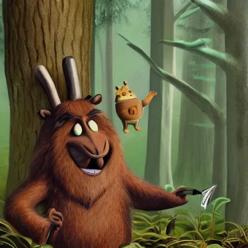 Prompt: a gruffalo