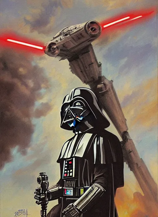 Image similar to star wars art by bernard villemot