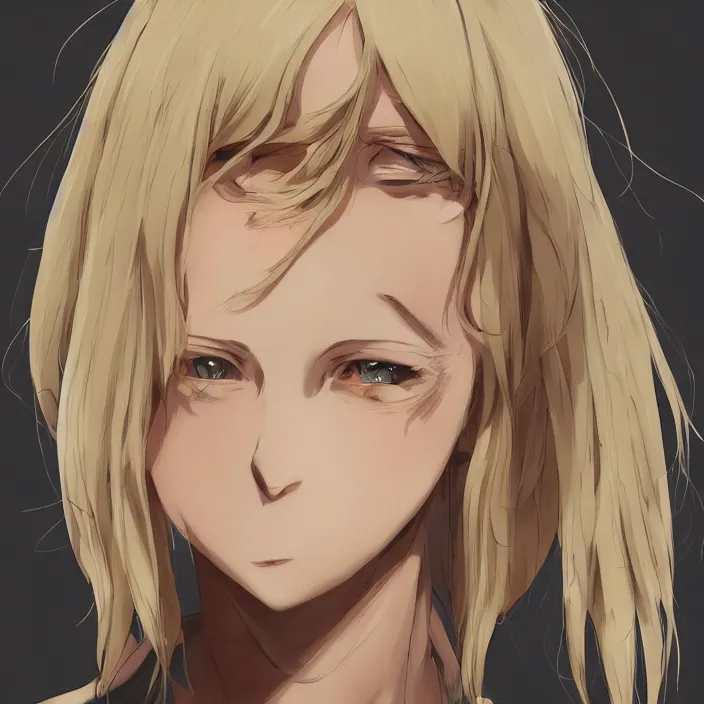 Image similar to annie leonhart anime, au naturel, hyper detailed, digital art, trending in artstation, cinematic lighting, studio quality, fish eye