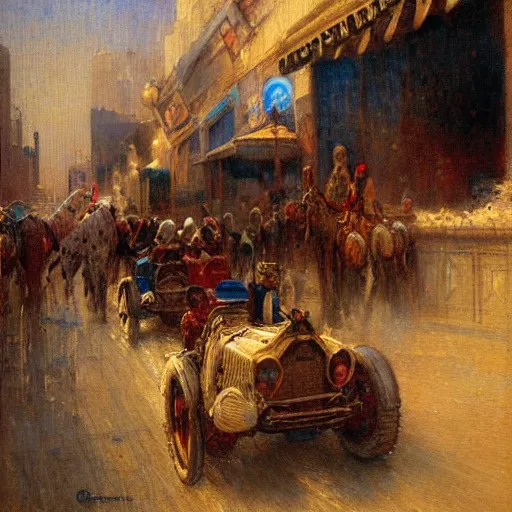 Image similar to gta : dubai, by gaston bussiere