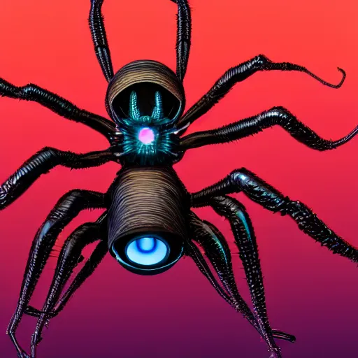 Image similar to Space spider android, high quality,high resolution, 4k, trending on Artstation, surreal