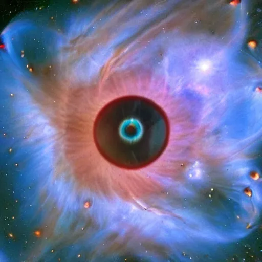 Image similar to Cat's eye nebula beautiful