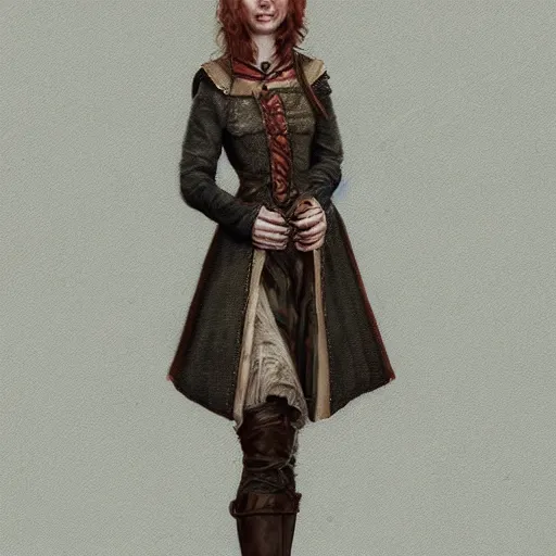 Prompt: eleanor tomlinson posing peasantry clothing, wistful, highly detailed, digital painting, artstation, concept art, smooth, sharp focus, illustration