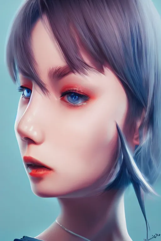 Image similar to bipolar twitter alter, uhd, digital painting, arstation, 1 0 8 0 p, ultra realistic detail, jacqueline e, tafy, bo feng, kuvshinov ilya, love hate love