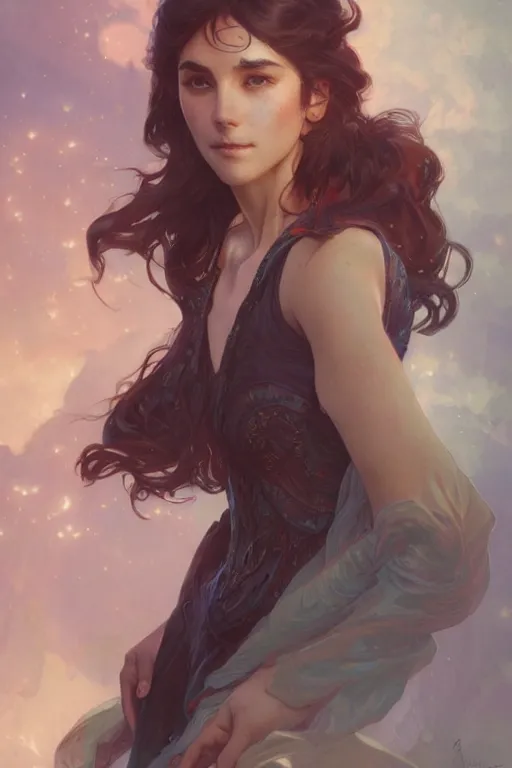 Prompt: portrait of dream walker, D&D, fantasy, highly detailed, digital painting, artstation, concept art, smooth, sharp focus, illustration, art by artgerm and greg rutkowski and alphonse mucha