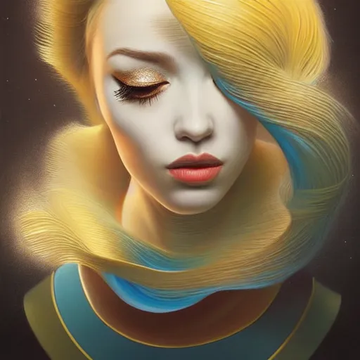 Image similar to by ross tran, detailed painting, pop surrealism, a vivid landscape, a simple vector based illustration, minimalist, an ultrafine detailed painting by rafal olbinski, airbrush art, artgerm, very detailed, skeuomorphic, behance contest winner