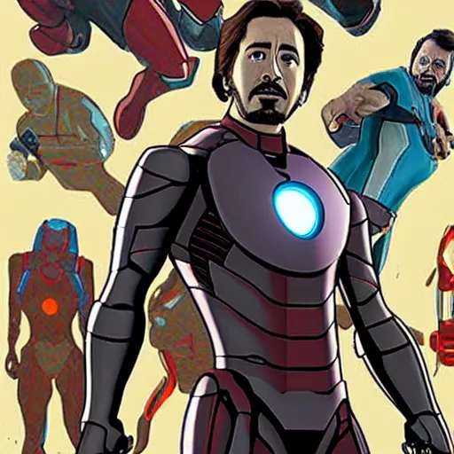 Image similar to ironman in ( a scanner darkly ) movie