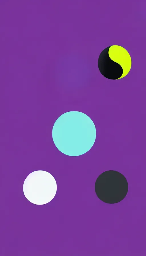 Image similar to Abstract representation of ying Yang concept, by Kurzgesagt,