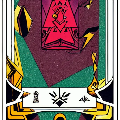 Prompt: Abstract tarot card, cgsociety.