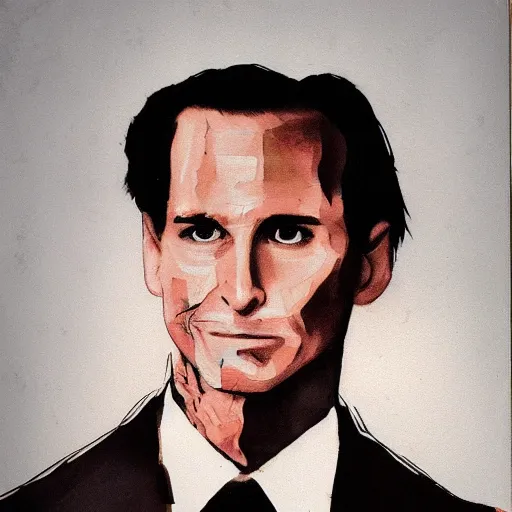 Prompt: [portrait of Patrick Bateman]