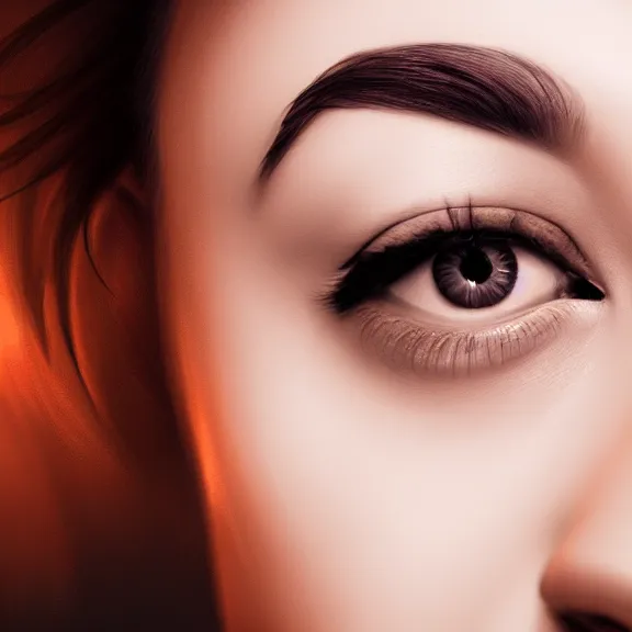 Prompt: digital art close up headshot of a woman blowing a physical heart off her hand into the camera, trending on artstation
