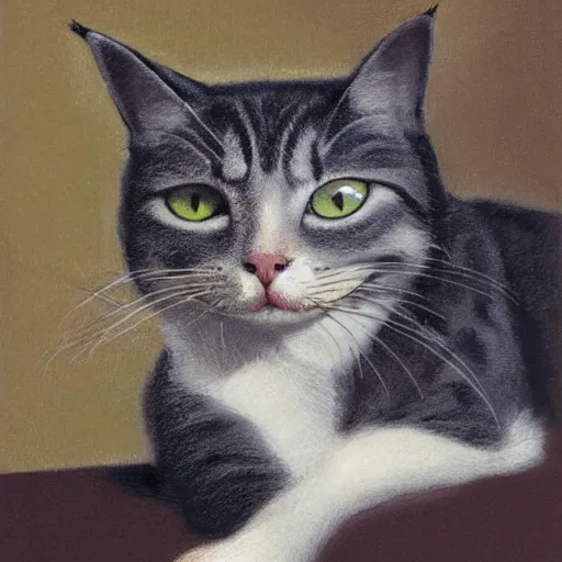 Image similar to cat by louis william wayne
