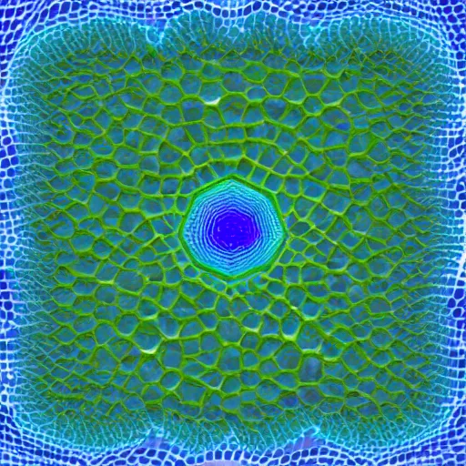 Prompt: interstaller radiation induced fractalization of a tessellating hydrosphere