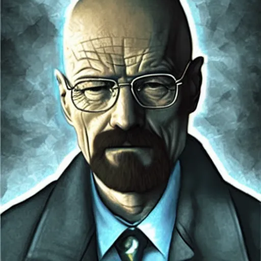 Prompt: walter white as a magic card
