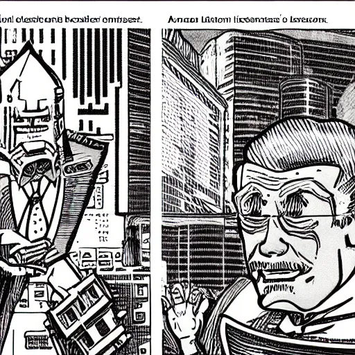 Prompt: A beautiful, highly detailed illustration of the intimidating 'last boss of finance' in an NES instruction manual