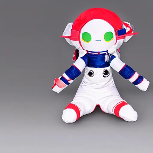 Prompt: cute fumo plush of an astronaut girl, anime girl, plush