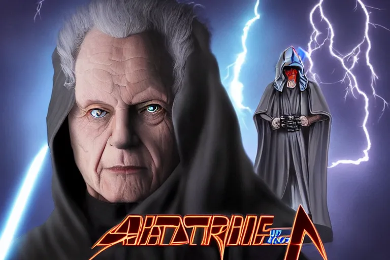 Image similar to palpatine force lightning