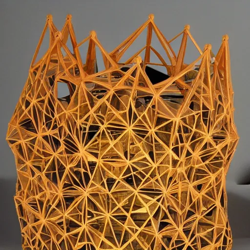 Prompt: origami megastructure, extremely high definition, hyper detailed, intricate