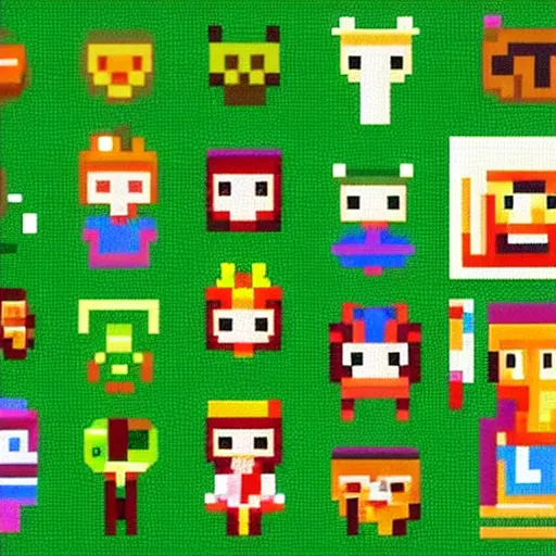 Image similar to pixel art by maruki hurakami, 1 2 8 bits