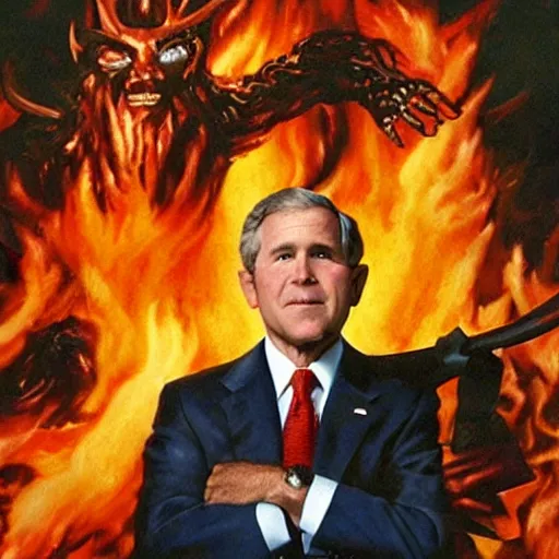 Image similar to george w bush in hell