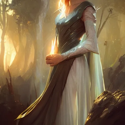 Prompt: A beautiful picture of galadriel by greg rutkowski and Kalin Popov, trending on artstation