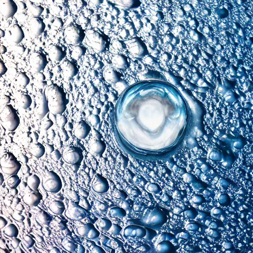 Image similar to water droplet inside the ocean, 4k underwater shot