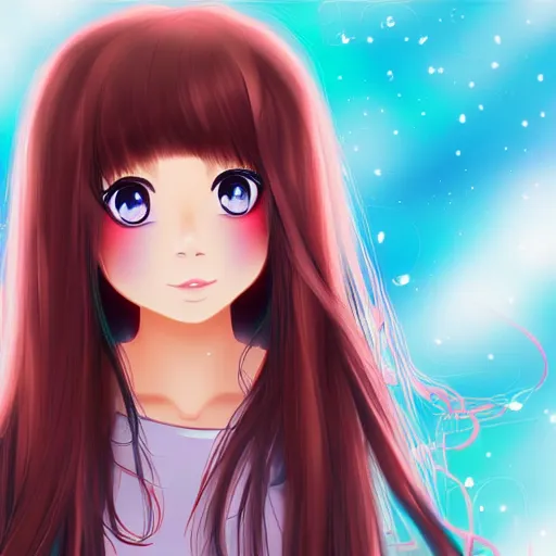 Image similar to portrait of a cute beautiful girl holding a balisong, anime digital art,