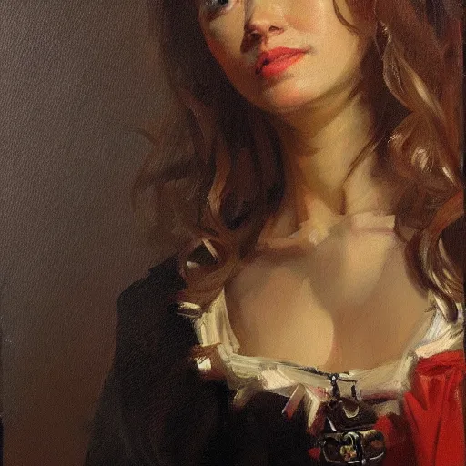 Prompt: oil painting portrait by hyacinthe rigaud, (Greg rutkowski)