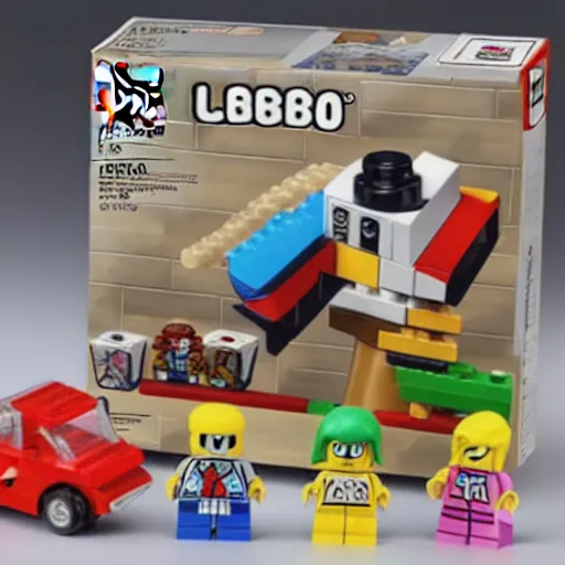 Prompt: nintendo kirby lego set, detailed