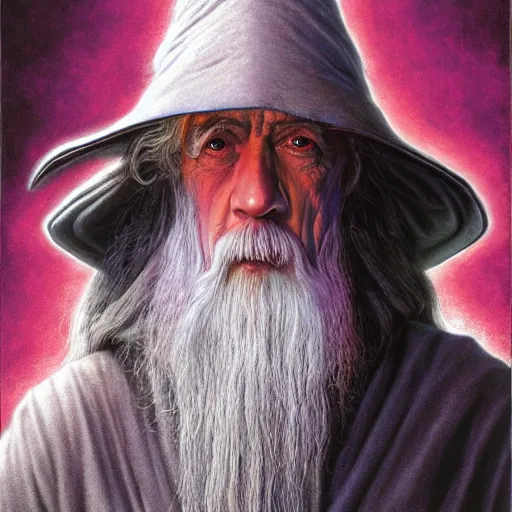 Prompt: Gandalf the Grey, by Mark Brooks, Donato Giancola, Victor Nizovtsev, Scarlett Hooft Graafland, Chris Moore