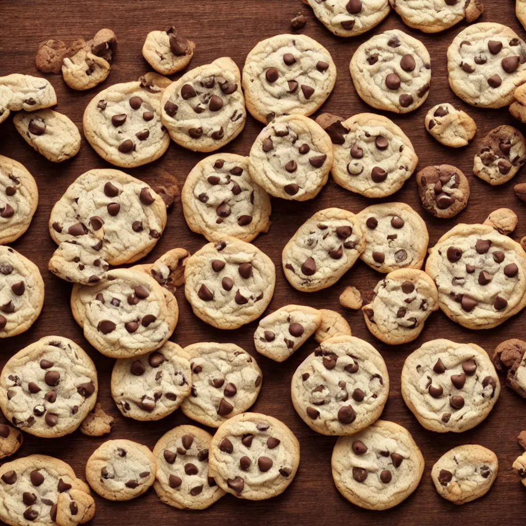 Prompt: close - up view of cute cookies on top of a wooden table, 8 k, high detail, photorealistic, proper shading