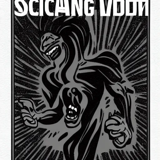 Image similar to screaming void,