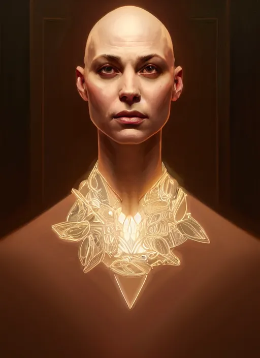 Prompt: symmetry!! portrait of bald terrence boyd, ambient lighting, intricate, elegant, highly detailed, digital painting, artstation, concept art, smooth, sharp focus, illustration, art by artgerm and greg rutkowski and alphonse mucha