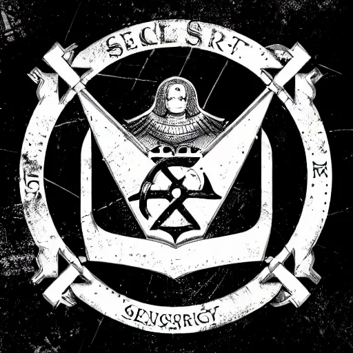 Prompt: seal of secret society, imperial, cyberpunk, trending on artstation, high quality, brush stroke, symmetry, jama jurabaev