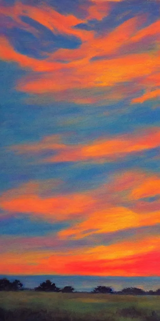 Image similar to a sunset
