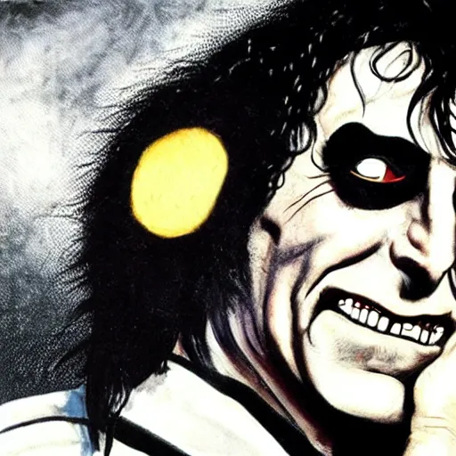 Image similar to Alice cooper by ghibli