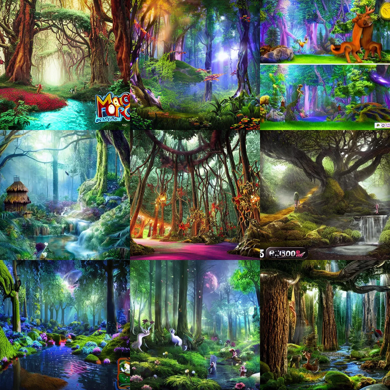 Prompt: magic forest, high details, high modernization, ultra mega super hyper realistic, ultra mega super hyper beautiful