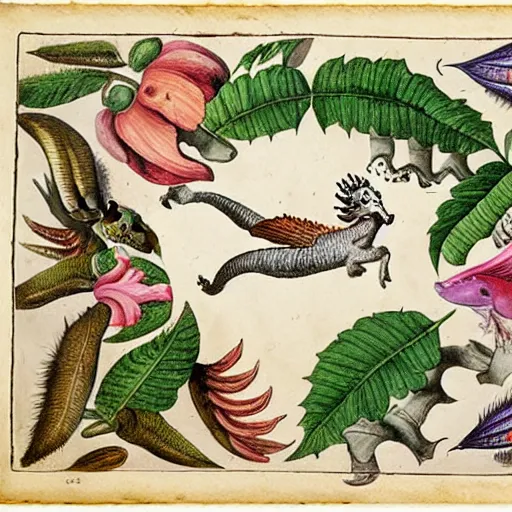 Image similar to tabletop game, by maria sibylla merian