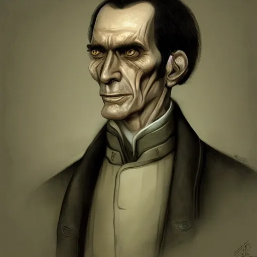 Image similar to portrait of simon bolivar, character design, detailed concept art by fortiche by anton semenov, masterpiece