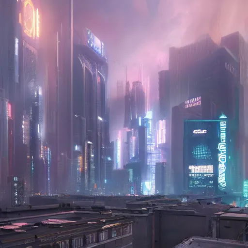Prompt: a ultra - realistic cg rendering of the cyberpunk city on the cloud, greg rutkowski and james gurney, huge buildings, neon lights, cloud, light effect, 8 k, unreal engine, trending on artstation, expansive view h - 1 2 8 0 w - 7 6 8 s - 1 5 0