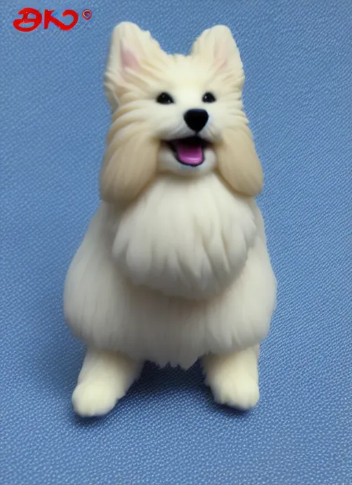 Image similar to 80mm resin detailed miniature of fluffy dog, Product Introduction Photos, 4K, Full body