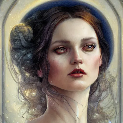 Image similar to a portrait in the style of anna dittmann and donato giancola and charles dulac.