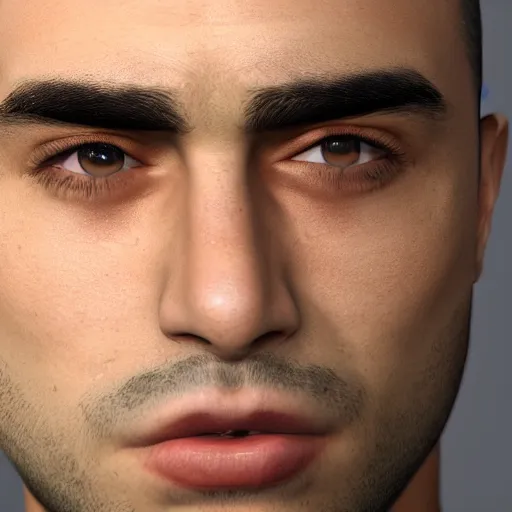 Image similar to a closeup shot of handsome mizkif from twitch, photorealism, 8k