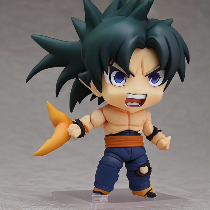 Image similar to eldritch abomination Son Goku, imsorryjon, An anime Nendoroid of Son Goku, figurine, detailed product photo