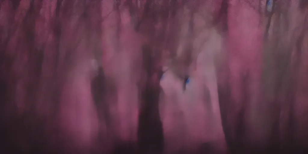 Image similar to screenshot of Luke Skywalker in dark jedi robe is lost on a surreal pink planet with black trees, minamilist 1970s sci fi film by Stanely Kubrick film, color kodak, Ektachrome, anamorphic lenses, detailed faces, hyper-realistic, photoreal, detailed portrait, moody award winning cinematography, beautiful lighting