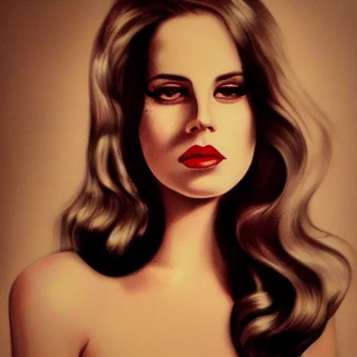 Image similar to Lana del rey portrait, photorealistic, studio