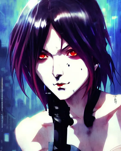 Image similar to portrait Anime Batman grunge punk sharp fine-face, pretty face, realistic shaded Perfect face, fine details. Anime. Gotham realistic shaded lighting by katsuhiro otomo ghost-in-the-shell, magali villeneuve, artgerm, rutkowski Jeremy Lipkin and Giuseppe Dangelico Pino and Michael Garmash and Rob Rey