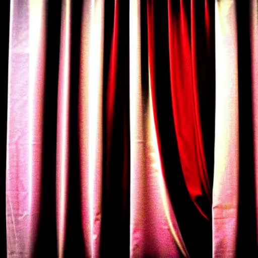 Prompt: someone is watching you from behind the curtain